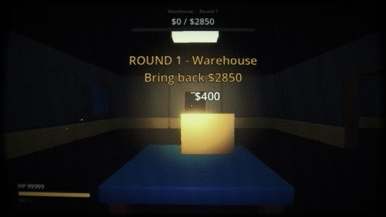A dark corridor lit only by a flashlight